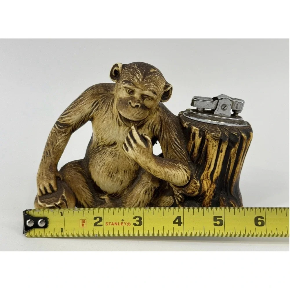 Vintage 1950's Japanese Celluloid Chimp Table Lighter Made By PRINCE/BYC Mark